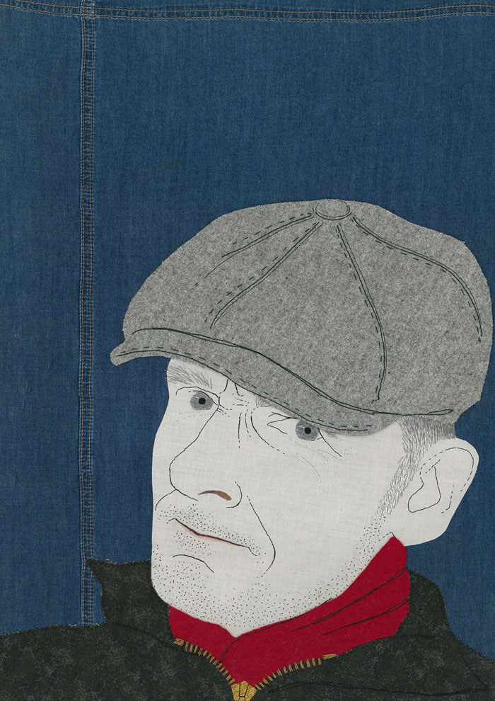 Stitched portrait by Ruth Blackford